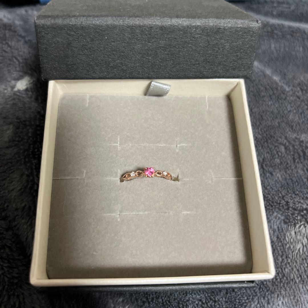 TSUTSUMI K10ピンクゴールド ピンクトルマリンリング