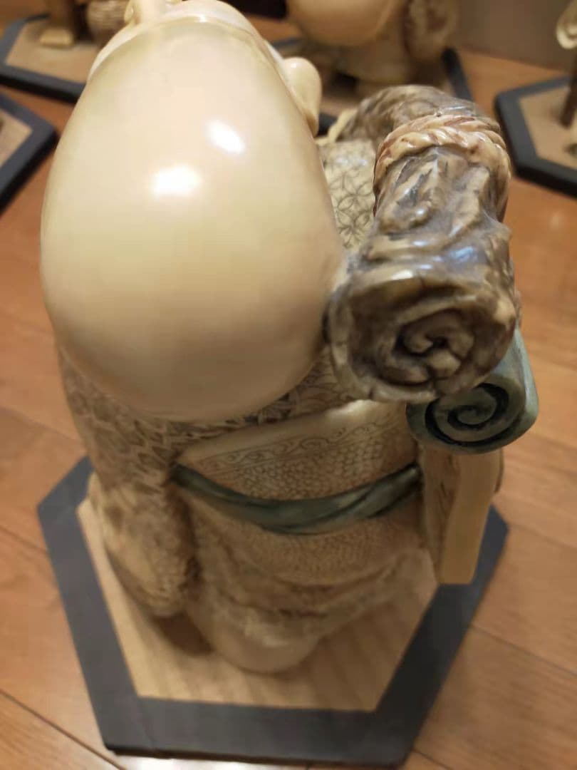 七福神の置物 置物 雅俊 七福神 練り物 縁起物 商売繁盛 招福