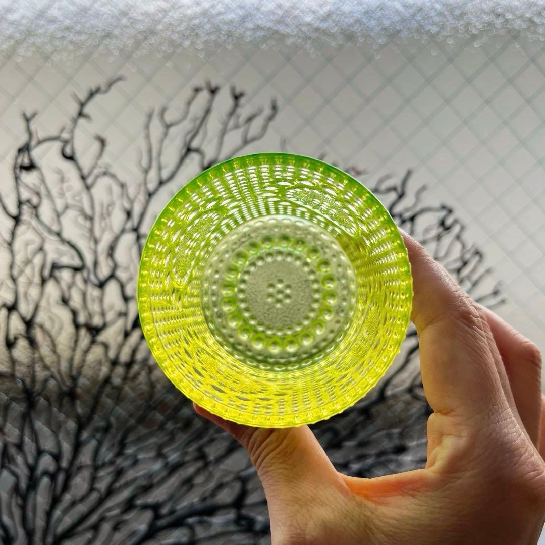 骨董　時代ガラス　フィンランド　グラッポニア グラス　コップ　ウラン１客