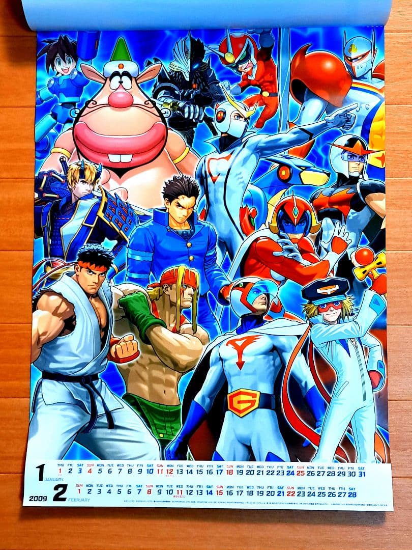 タツノコ VS. CAPCOM 2009年度 オリジナルカレンダー
