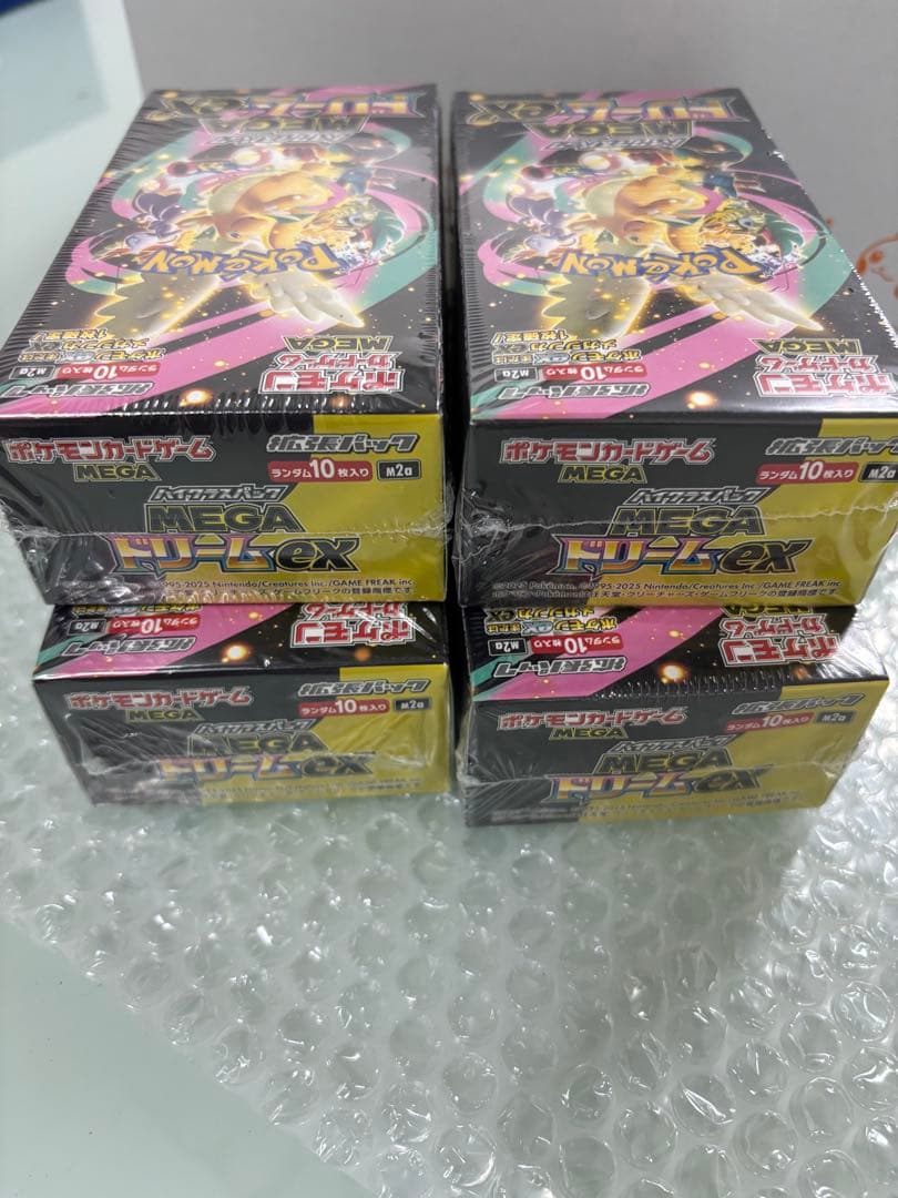 ポケモンカードMEGAドリームex 4BOX シュリンク付き新品未開封