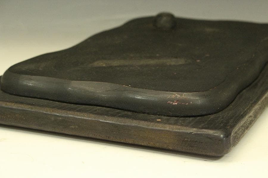 銅 馬上武人 置物 台座付 高42.5cm(LC414)