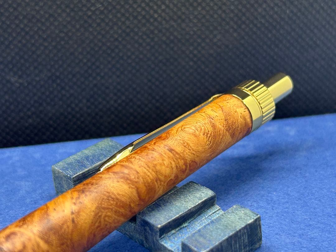 【早い者勝ち】極上花梨瘤　シャープペンシル0.5 加藤金属　ハンドメイド