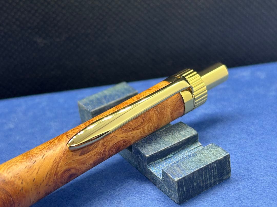 【早い者勝ち】極上花梨瘤　シャープペンシル0.5 加藤金属　ハンドメイド