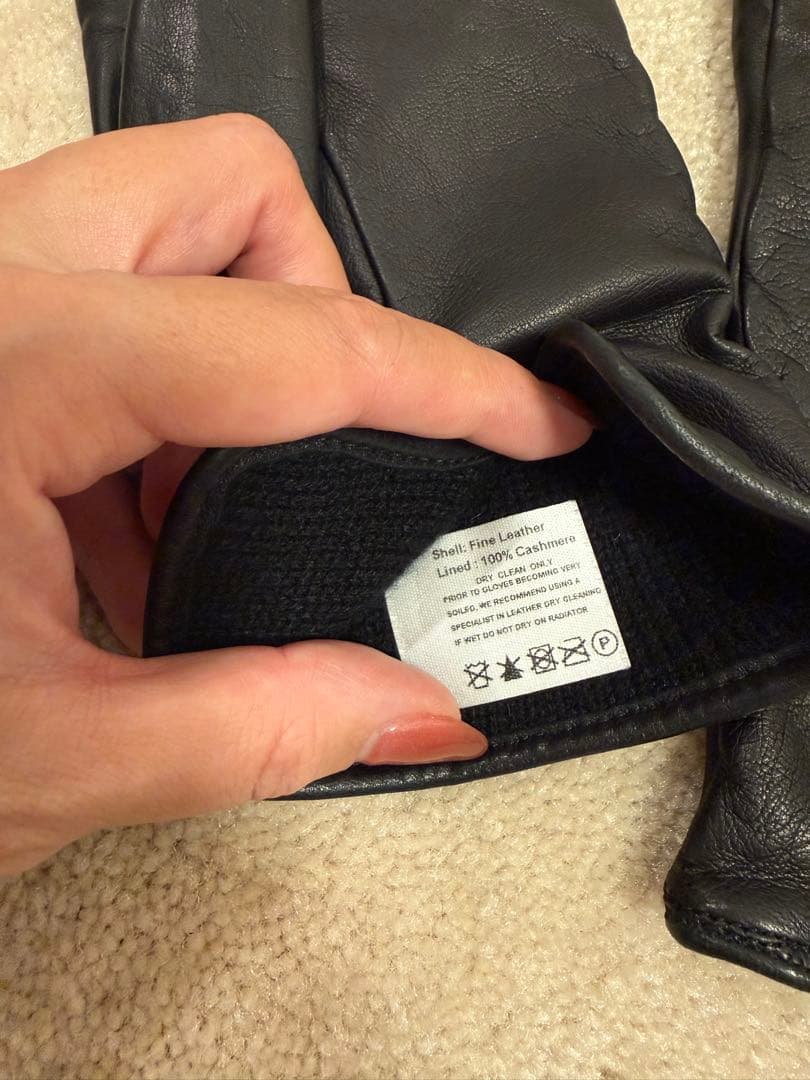 DENTS デンツ　羊革手袋 黒