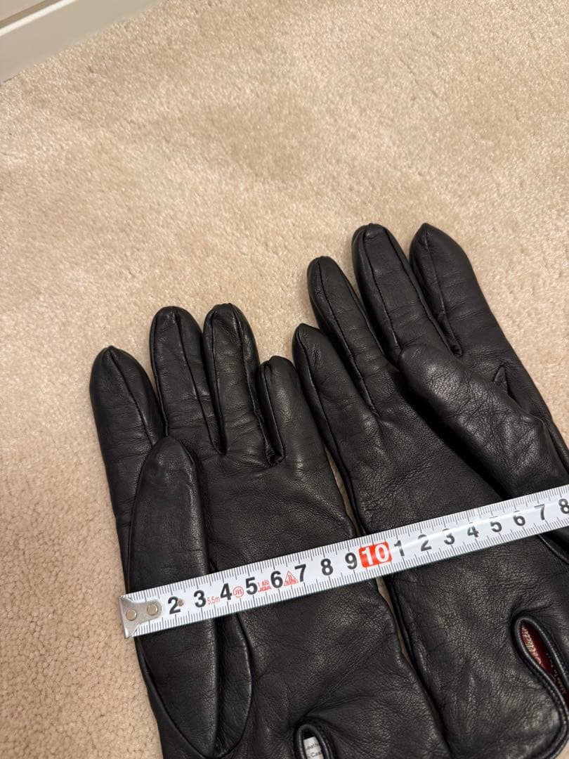 DENTS デンツ　羊革手袋 黒