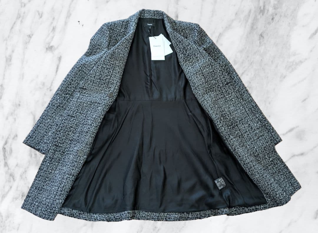 新品✨【価格 69,300円】Theory セオリー ツイードチェスターコート