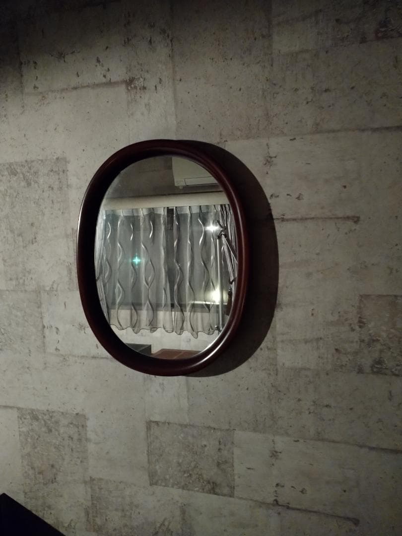 ☆柳宗理氏の名作、秋田木工社製の曲木ウォールミラー