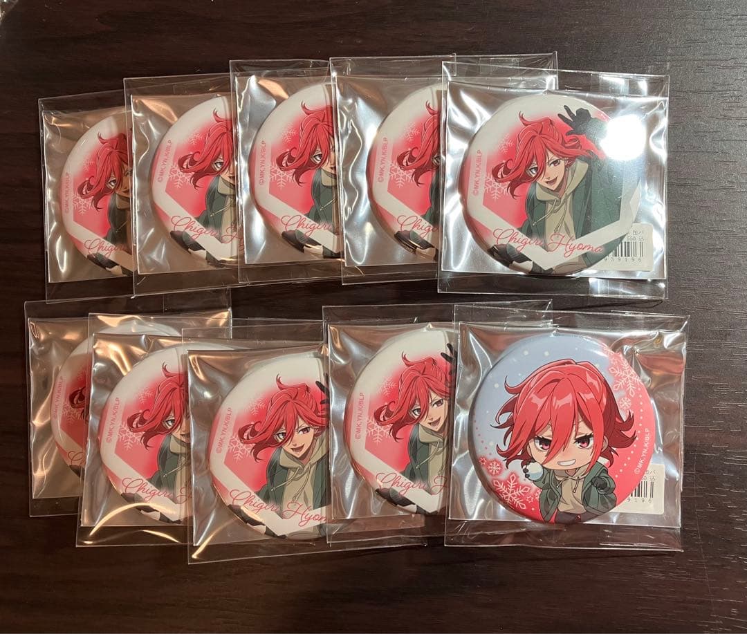 ブルーロック　まねきねこ　スキー　缶バッジ　千切豹馬　10点