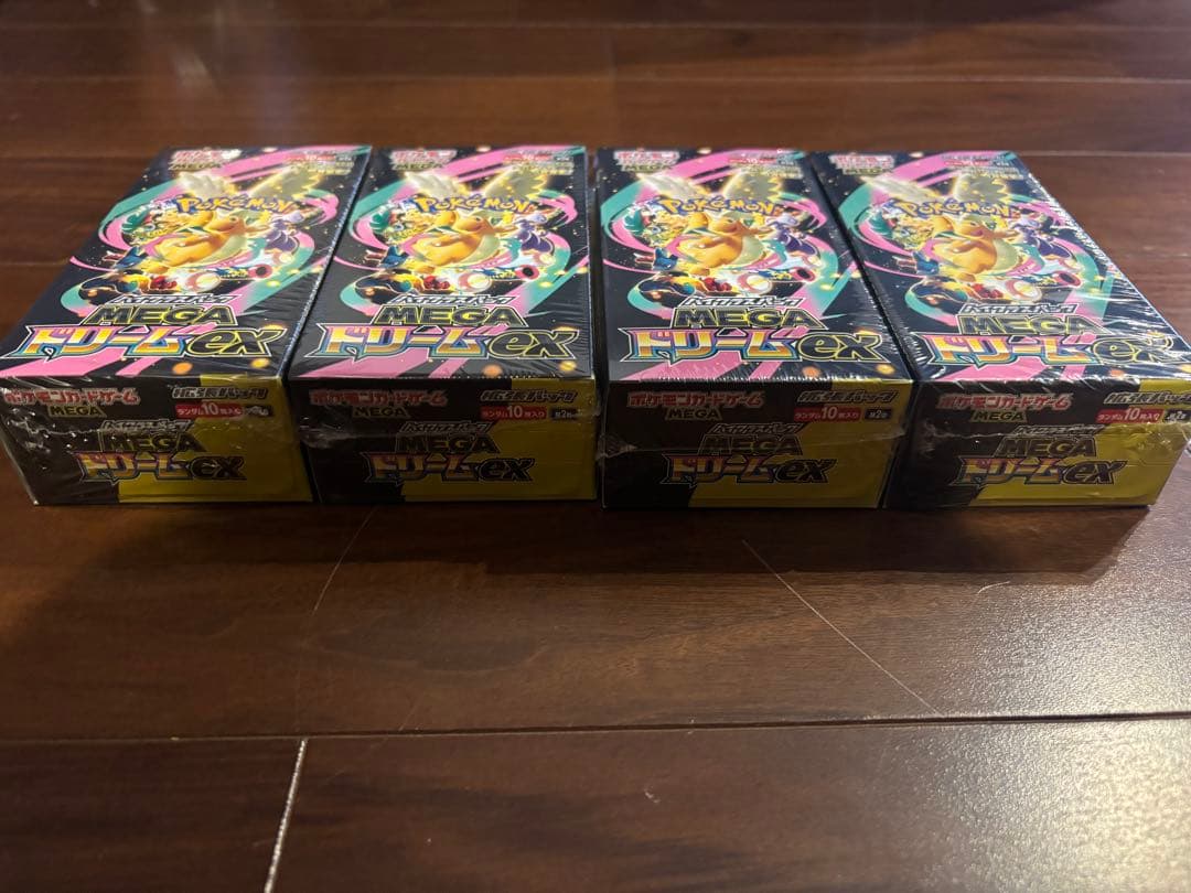 【即配送】シュリンク付き ポケモンカード MEGAドリーム4box