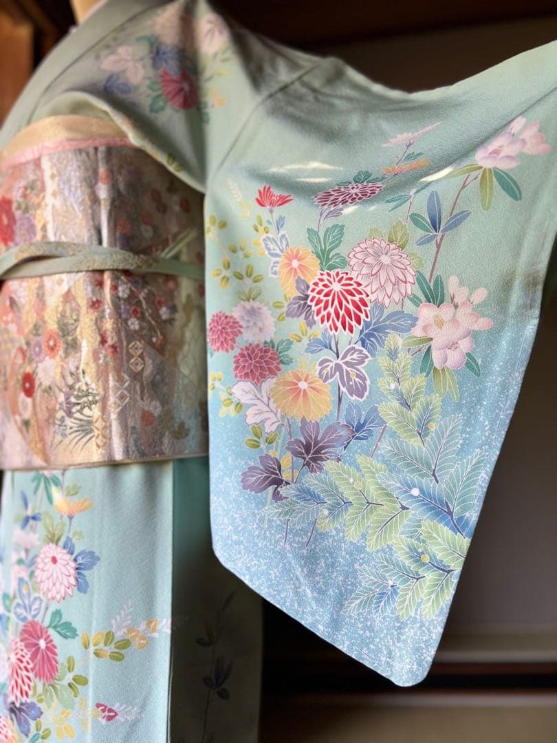 正絹訪問着4点フルセット◎全品未使用！こだわりコーディネート品格シリーズa12