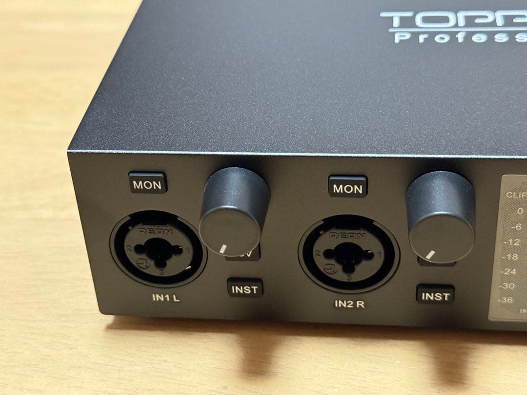 Topping E2x2 OTG ブラック オーディオインターフェイス