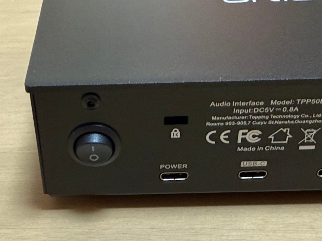 Topping E2x2 OTG ブラック オーディオインターフェイス