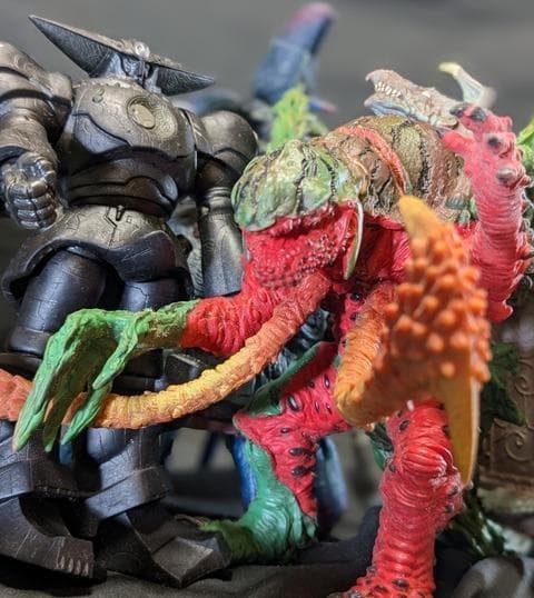 鉄甲機ミカヅキ＆登場イドム（タカラ）PVCフィギュア６体セット