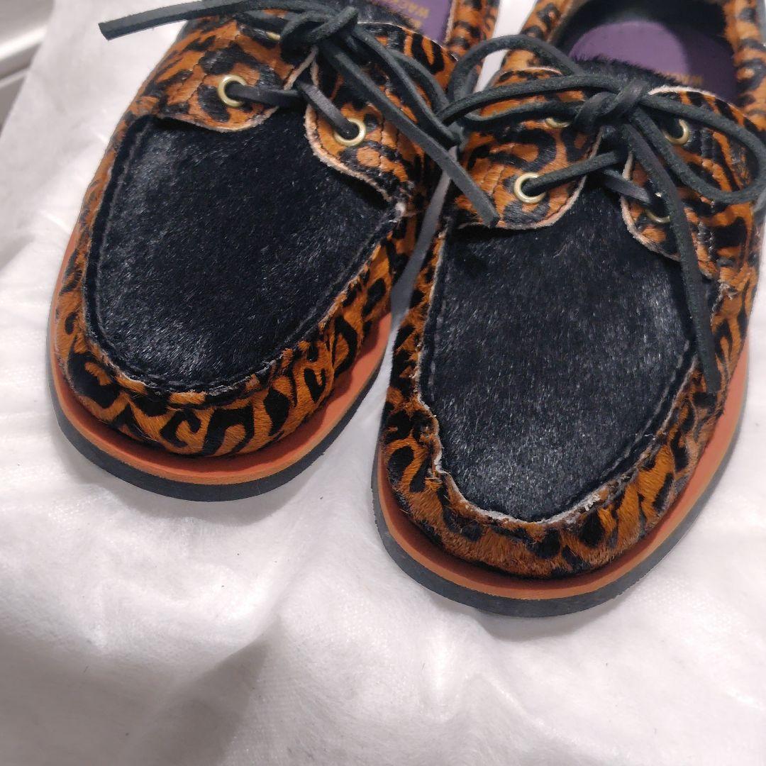 【稀少・極美品】ワコマリア×ティンバーランド ボートシューズ レオパード ハラコ