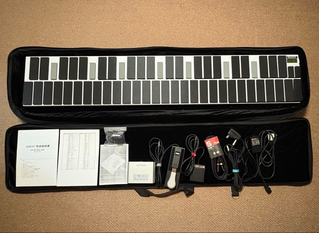 【すぐに使える！】電子マリンバ　VibeKAT 4oct. ソフトケース付き