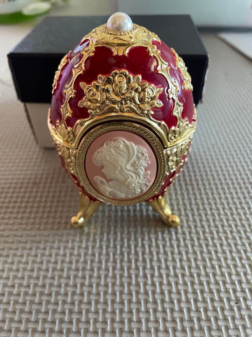 小樽オルゴール堂オルゴール　エッグ型カメオ　君をのせて