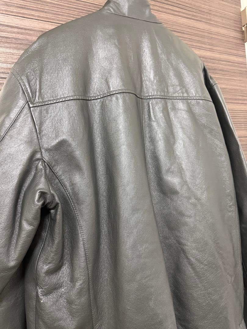 Dan Valentinoレザー シングルライダースジャケット　豚革