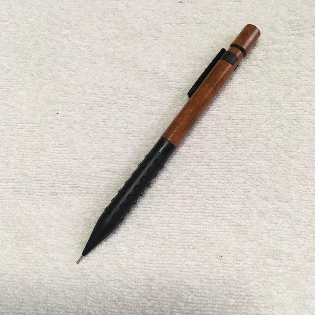 木軸SMASH(花梨こぶ) 木製グリップ付きシャープペンシル