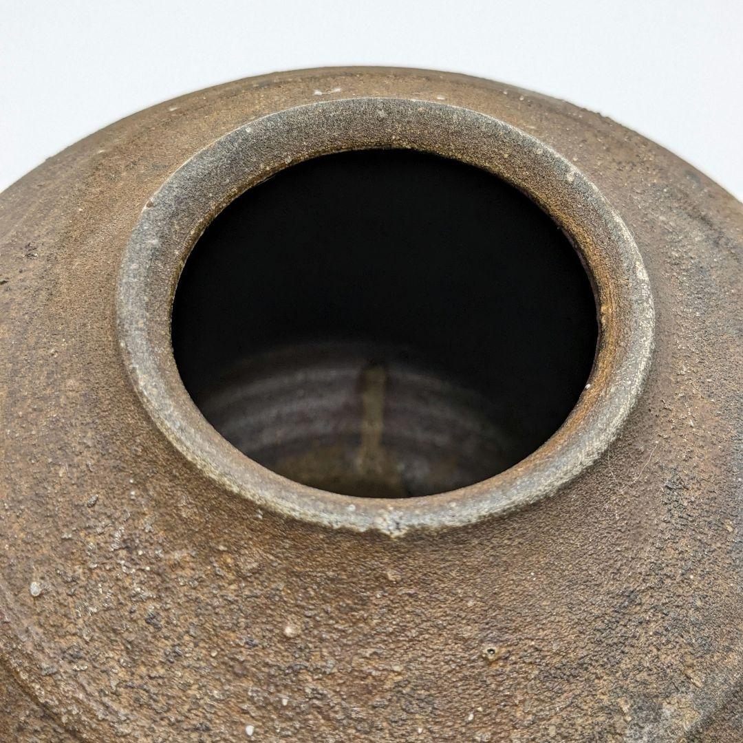 西川政美 備前焼 壷 合箱 壺 つぼ 花入 花器 フラワーベース 置物 花瓶