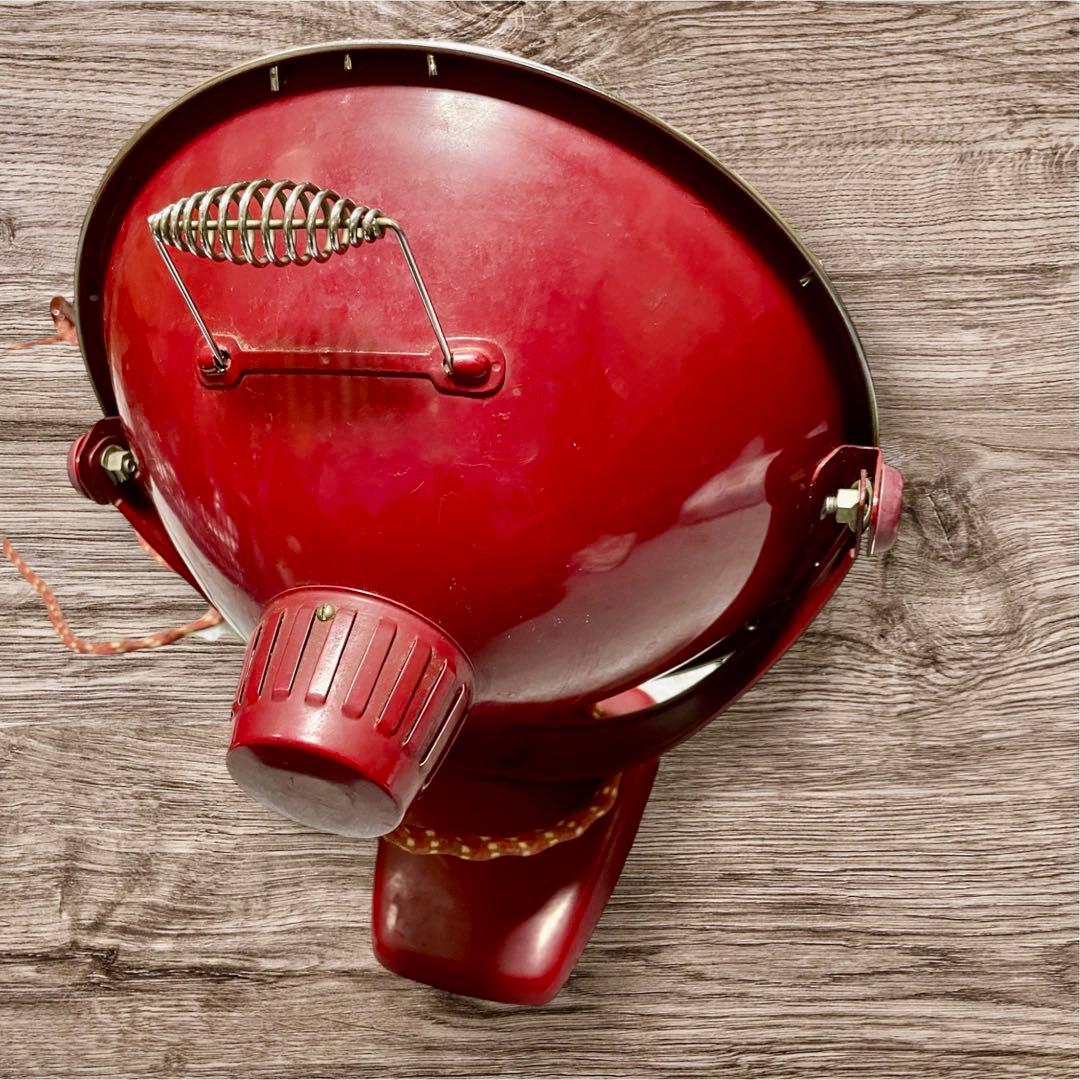 昭和レトロ　貴重品　東京芝浦電気株式会社　東芝　可愛い電気ストーブ　丸形　赤