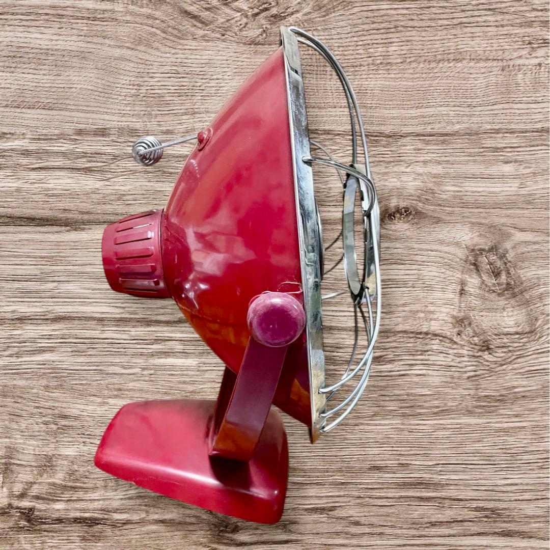 昭和レトロ　貴重品　東京芝浦電気株式会社　東芝　可愛い電気ストーブ　丸形　赤