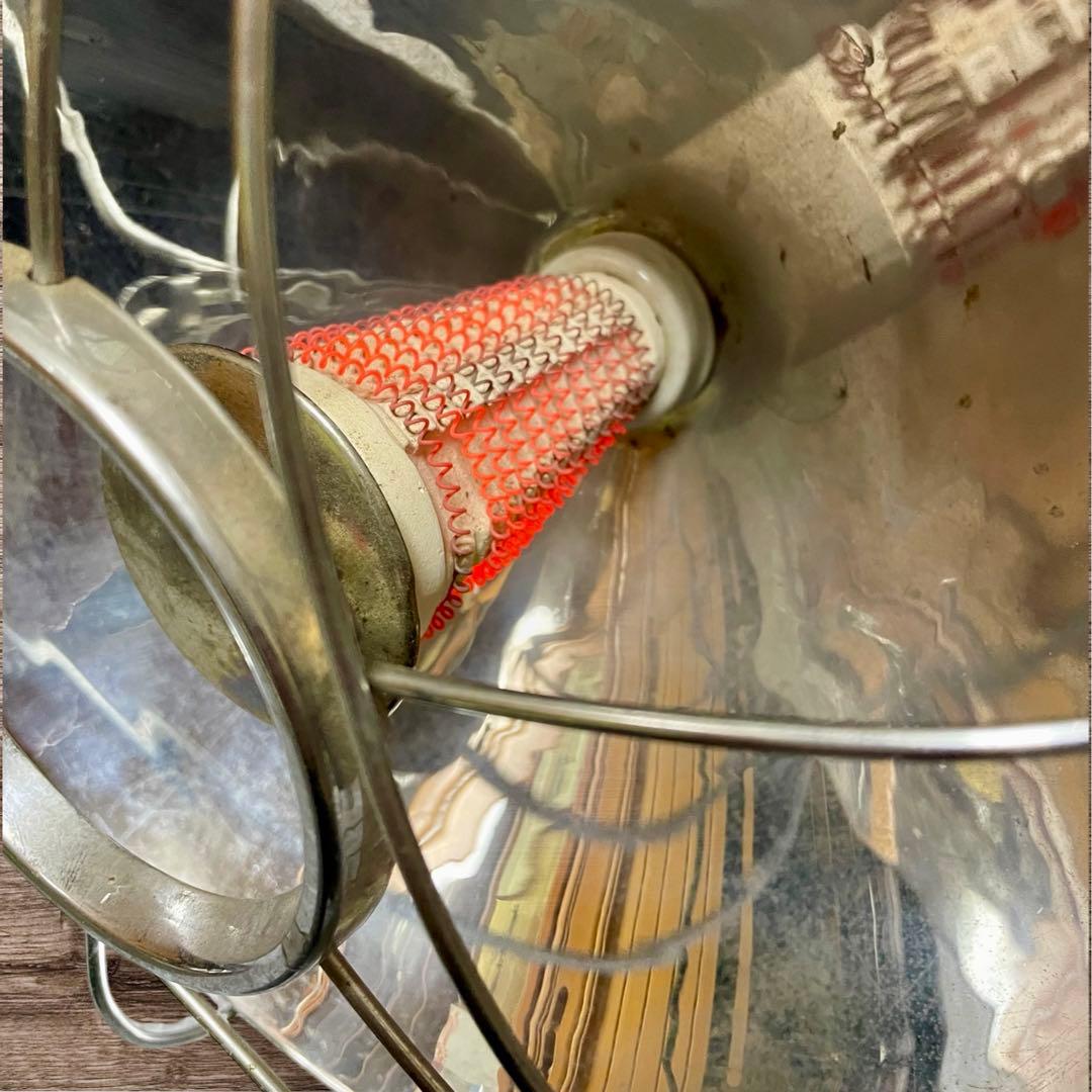 昭和レトロ　貴重品　東京芝浦電気株式会社　東芝　可愛い電気ストーブ　丸形　赤