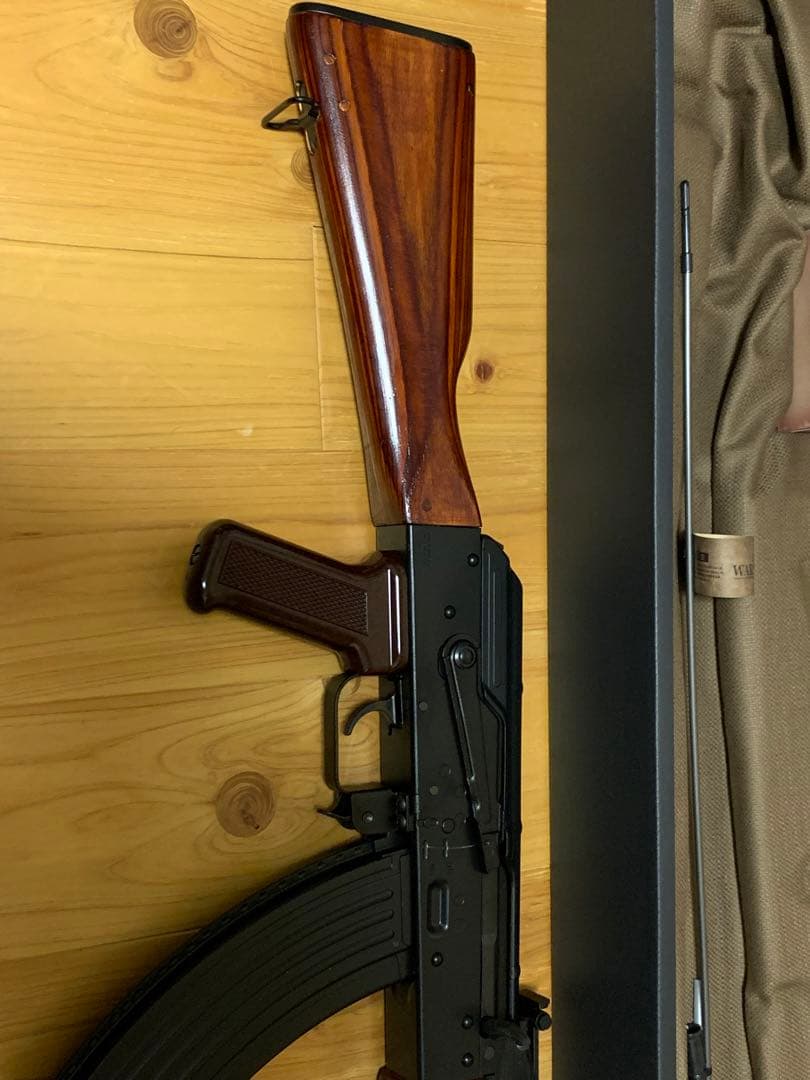 東京マルイ AKM GBB エアソフトシエン 木製ハンドガード＆ストック付き