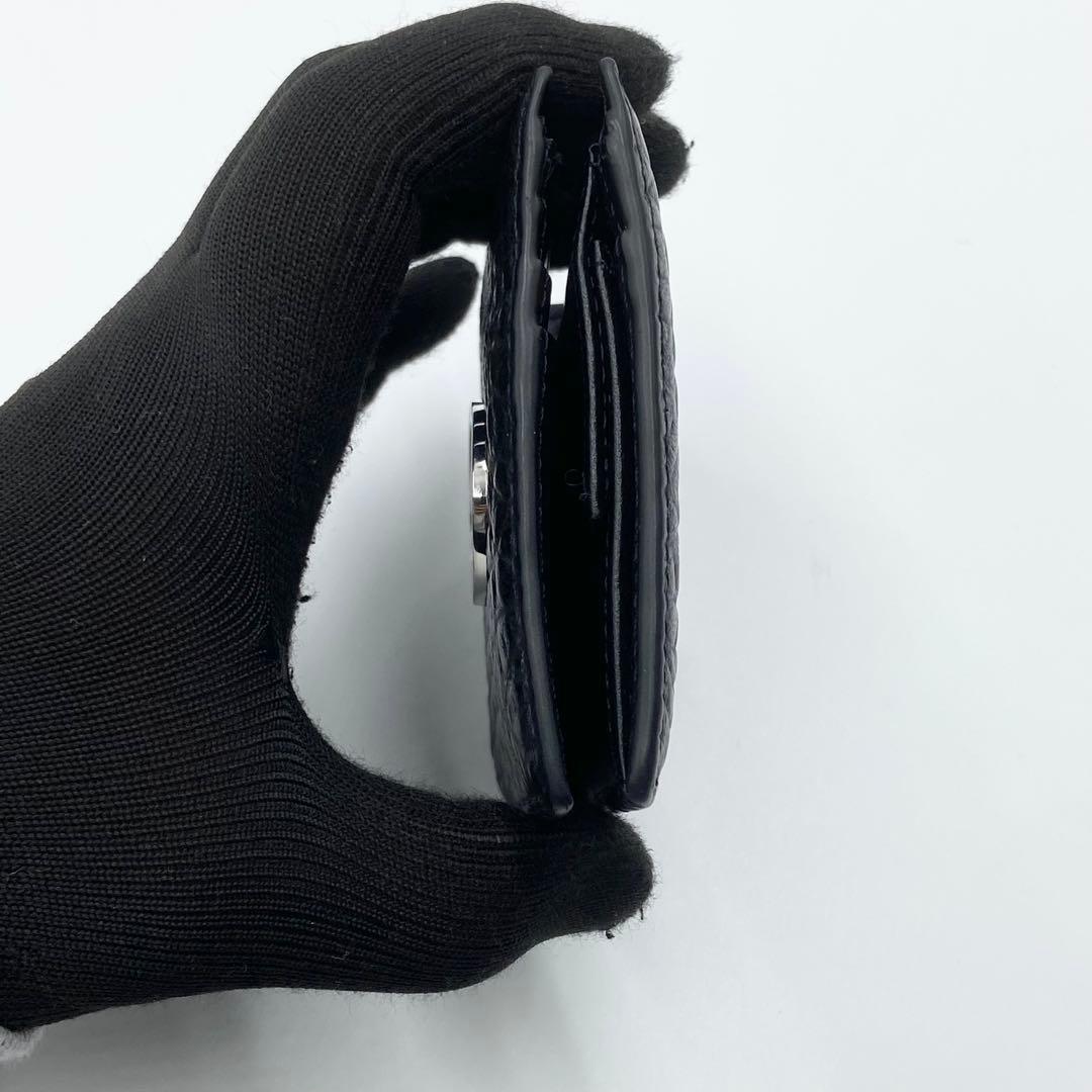 極美品　DISEL ディーゼル 1DR ワンダー　折り財布　レザー　ブラック
