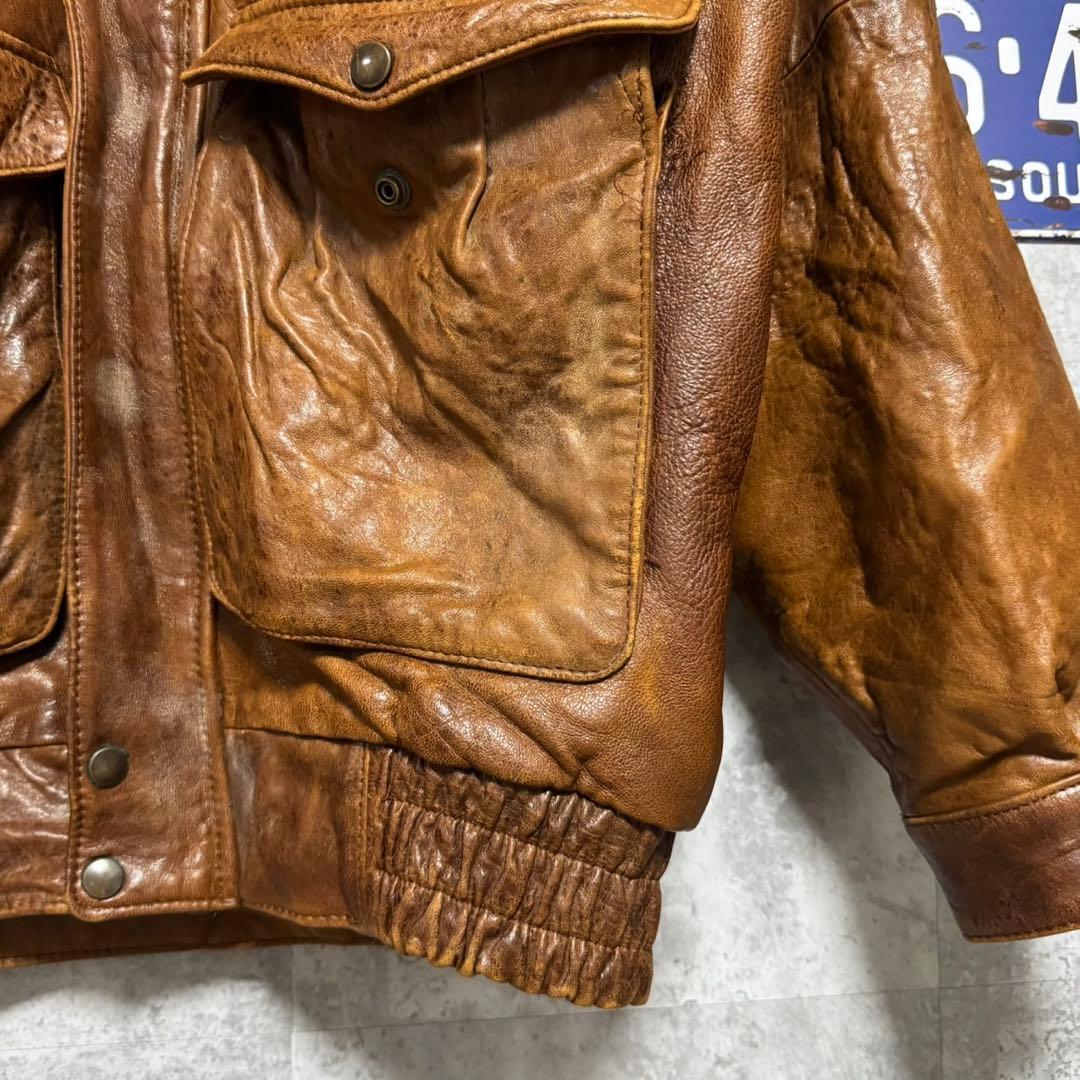 ゆ*と様 Golden Fleece G-1タイプ レザーフライトジャケット 本