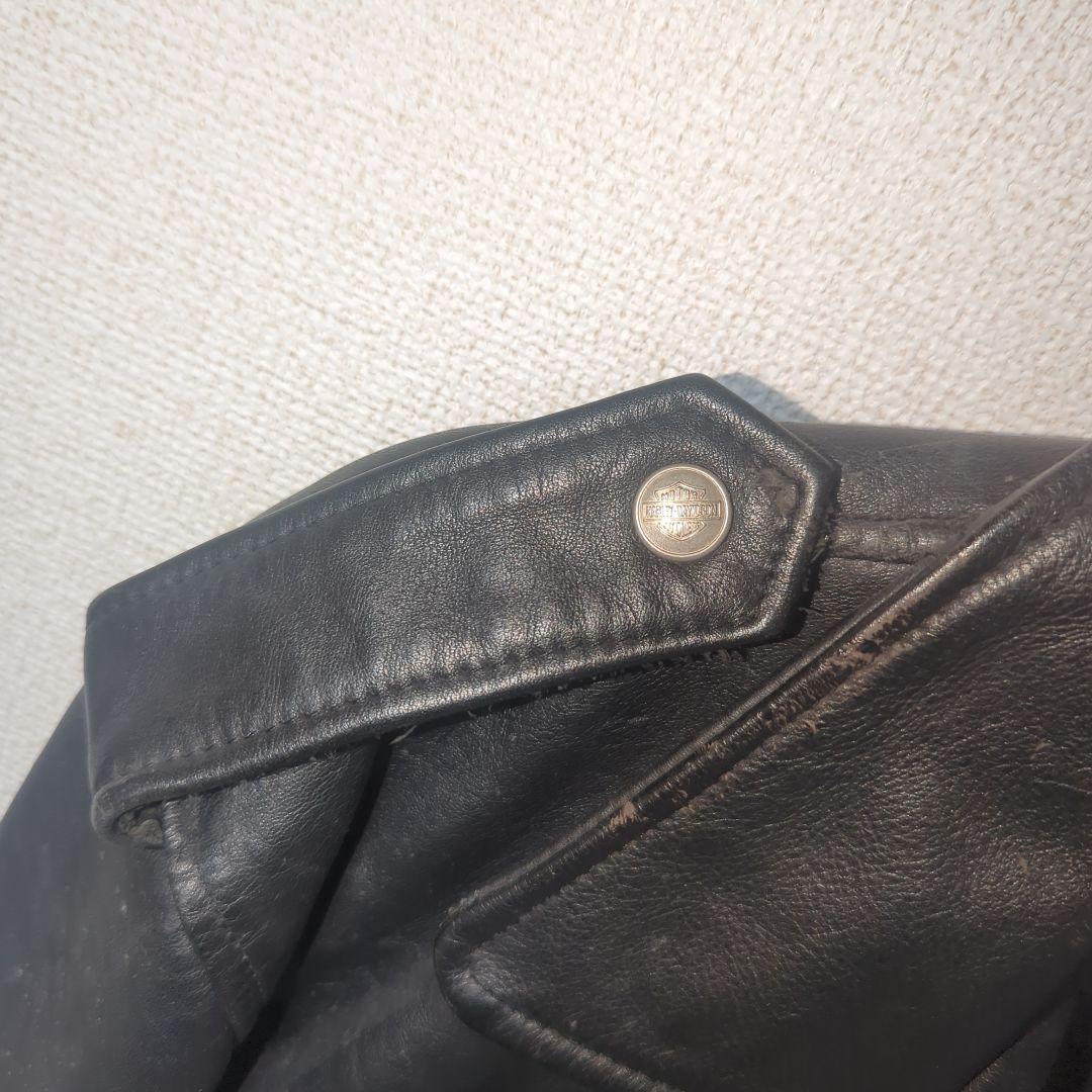 ハーレーダビッドソン　ライダースジャケット　革ジャン　80s usa製　レザー