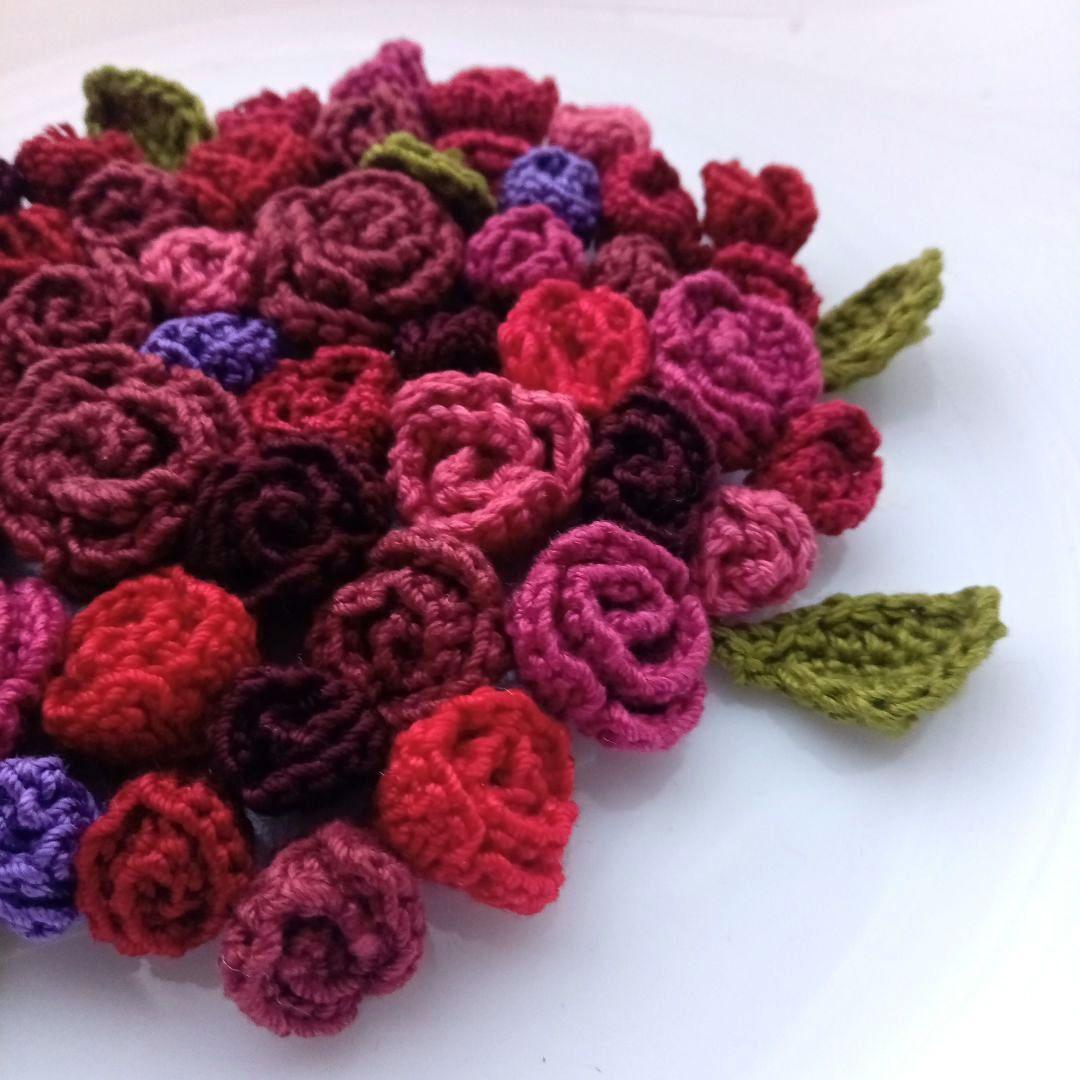 tulip ✻新色先行販売✻ かぎ針編みの花 立体 お花モチーフ 花束