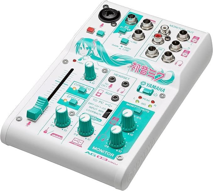 YAMAHA ウェブキャスティングミキサー 3チャンネル AG03-MIKU