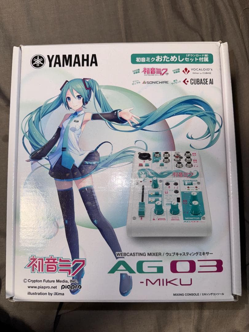 YAMAHA ウェブキャスティングミキサー 3チャンネル AG03-MIKU
