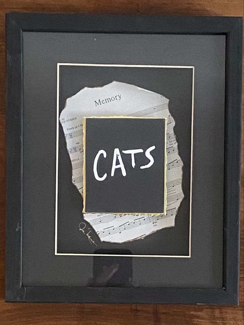 ☆Cats☆ NY ブロードウェイミュージカル　キャッツ　立体フレーム　レア品