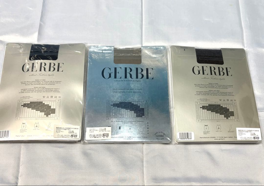 【GERBE 】ジェルブ　レッグランジェリータイツ 12枚セット（新品未使用品）