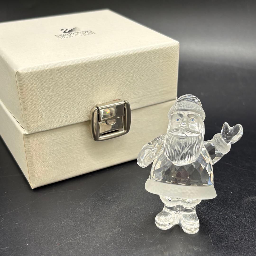 スワロフスキー　置物　　オブジェ　クリスマス　サンタクロース　no.175
