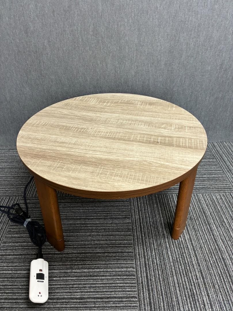 【送料込】折れ脚丸こたつ　テーブル直径70cm　TBL500320