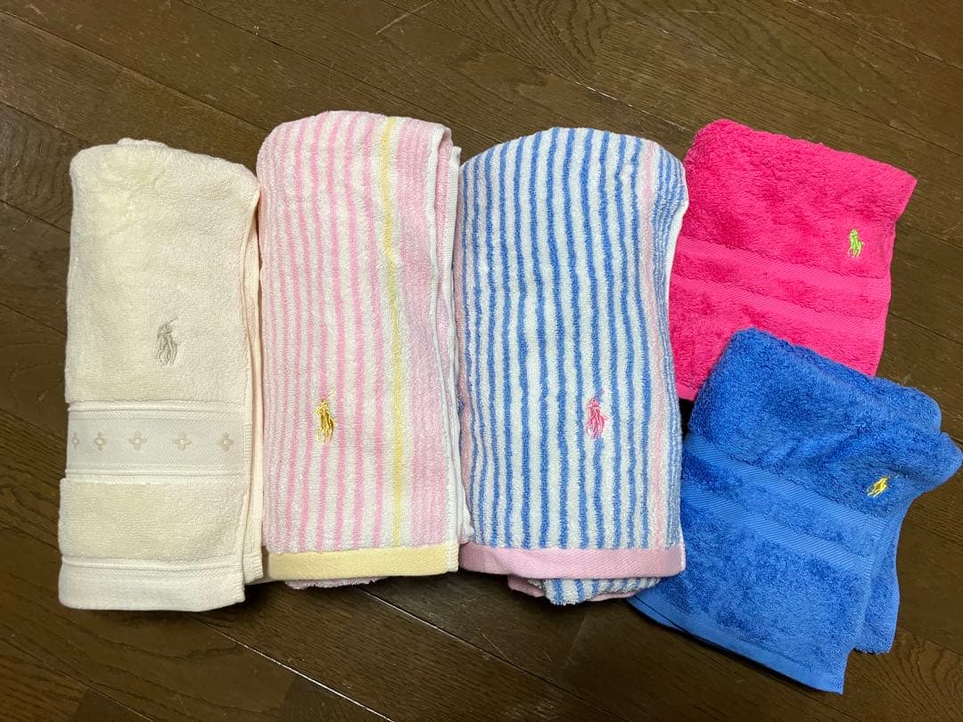ラルフローレン　バスタオル フェイスタオル　5枚セット　新品未使用