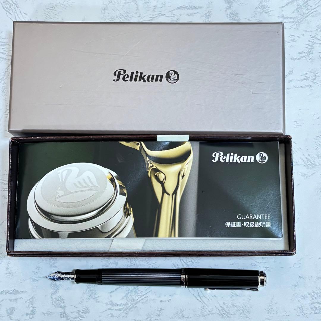ペリカン スーベレーン M400 万年筆 ブラックストライプ F（細字）
