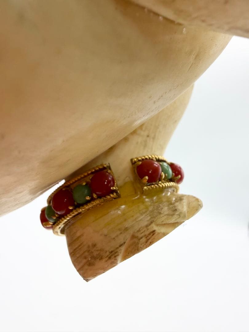 削除します　天然素材 宝石飾 象 置物 全長22cm 重1.24kg 細密細工