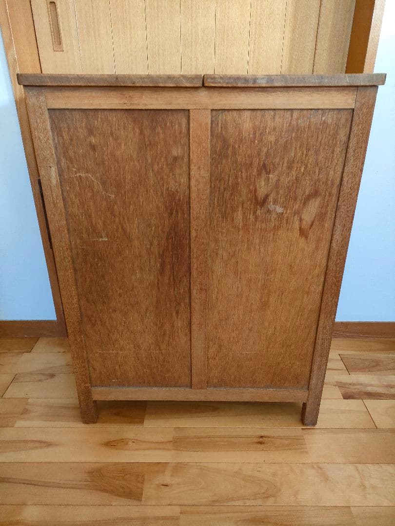 アンティーク サイドチェスト 袖机 書類棚 昭和レトロ