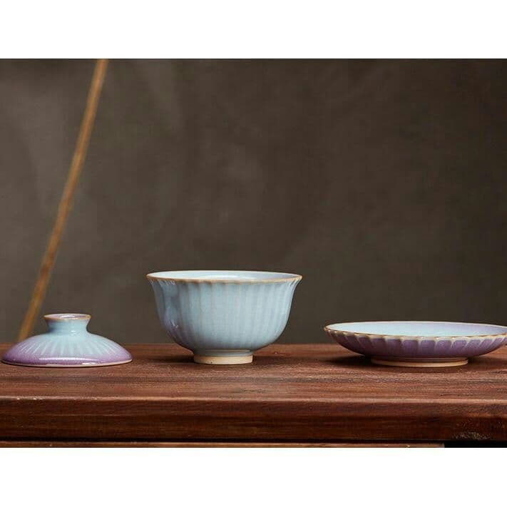 鈞窯鈞磁蓋碗単一陶磁器敬茶椀I