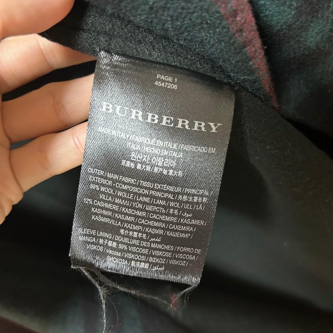 Burberry チェック柄 ロングコート