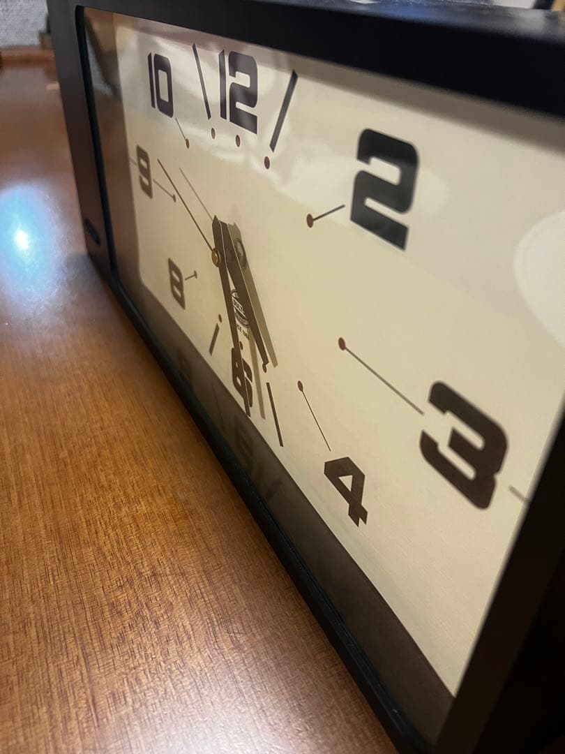 DULTON ダルトン ダブルフェイスクロック レクタングル 時計　黒