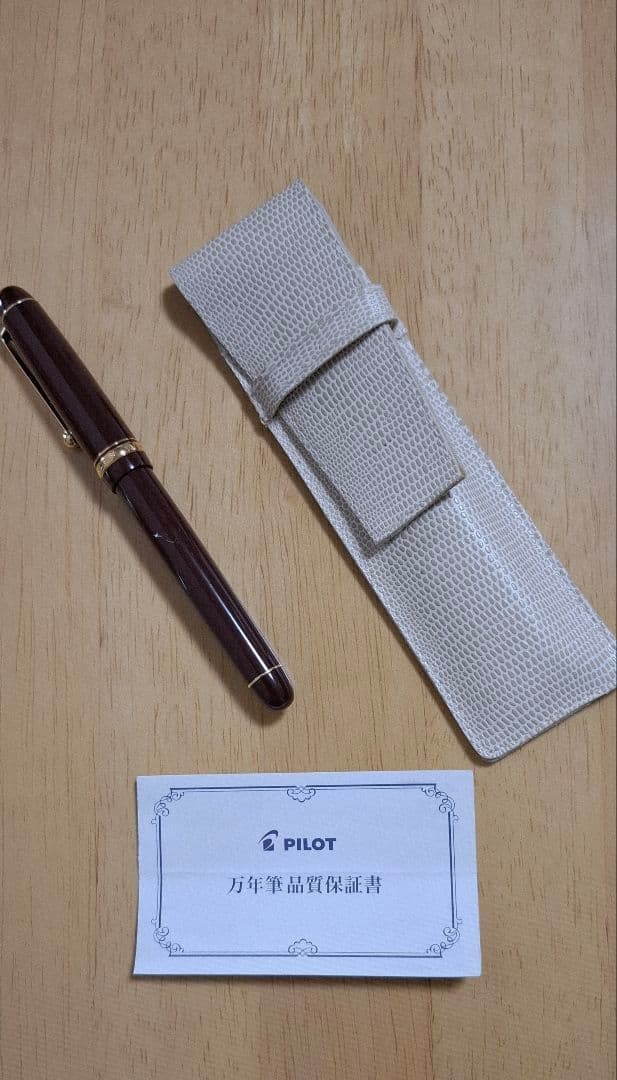 パイロット万年筆 FKK-1000R ペン先14K ディープレッド　ペンケース付