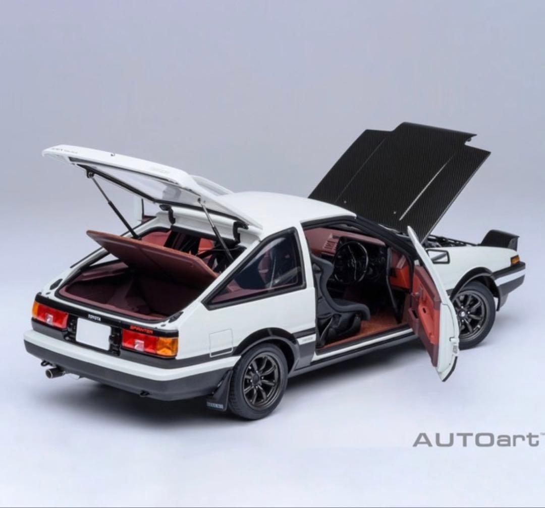 新品 オートアート トヨタAE86 トレノ 頭文字D 東京オートサロン2026