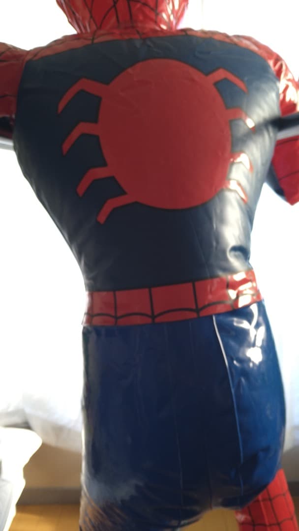 激レア ビンテージ Marvel インフレータブル 等身大スパーダーマン人形