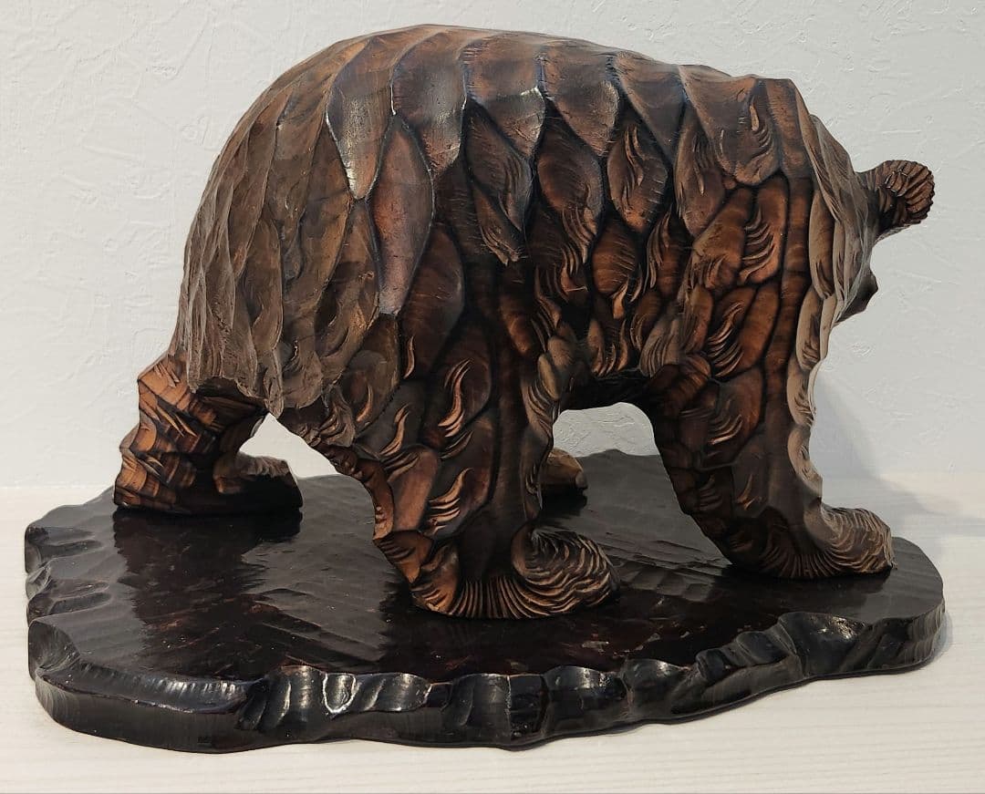 1971年物 登別 木彫り熊 昭和レトロ ヴィンテージ