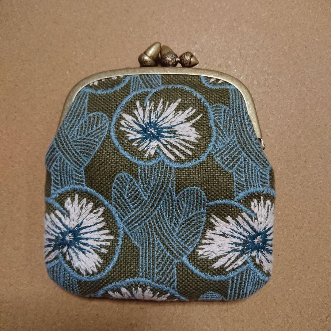 未使用 ミナ ペルホネン カドルパース hanakaze ハナカゼ がま口ポーチ